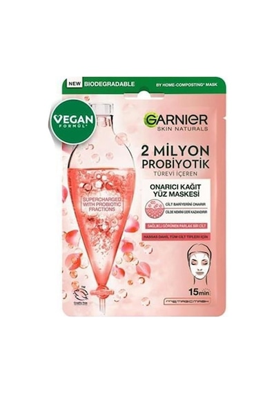 Garnier 2 Milyon Probiyotik Türevi İçeren Onarıcı Kağıt Yüz Maskesi