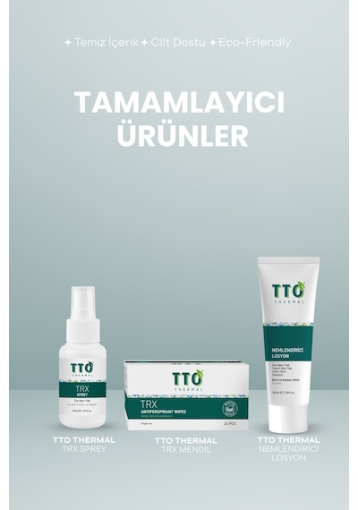 Tto Trx El,Ayak, Koltuk Altı Terleme Önleyici Roll-On 45 Ml (Çay Ağacı Yağı/Tea Tree Oil)