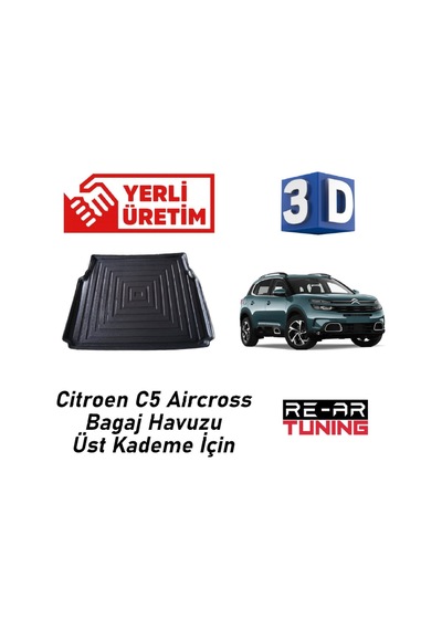 Re&ar Tuning Citroen C5 Aircross Suv İle Tam Uyumlu Bagaj Havuzu Üst Kademe İçin
