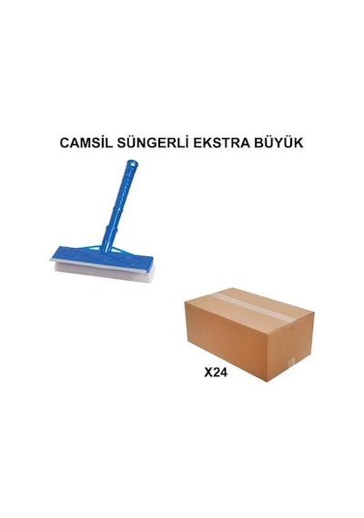 İzmir Fırça Ege Argetoptan Camsil Süngerli Extra Büyük - 24 Adet