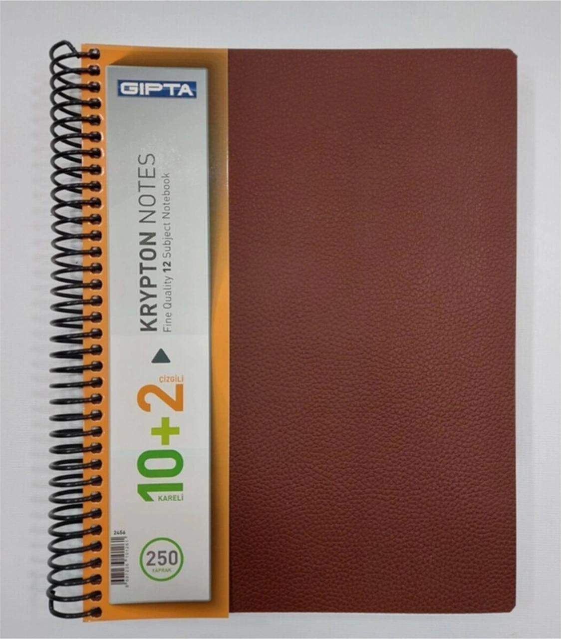 2456 Krypton A4 250yp 10+2 3sp Pp Kapak Defter Kahve