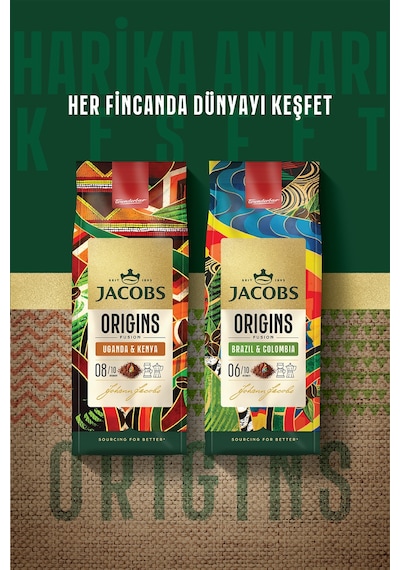 Jacobs Origins Uganda & Kenya Filtre Kahve 200gr Filtre