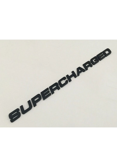 Supercharged Boşluklu Piano Black Bagaj Yazısı 3m 3d Abs Honda Civic