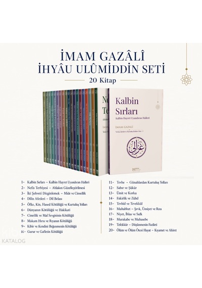 İmam Gazali Nefis Ve Kalp Terbiyesi Külliyatı 20 Kitap