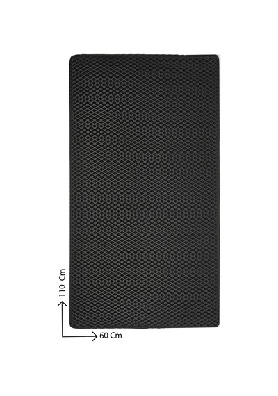 60x110 Cm Hücreli Kedi Kumu Paspası Kedi Matı Kedi Tuvalet Önü Paspası Siyah