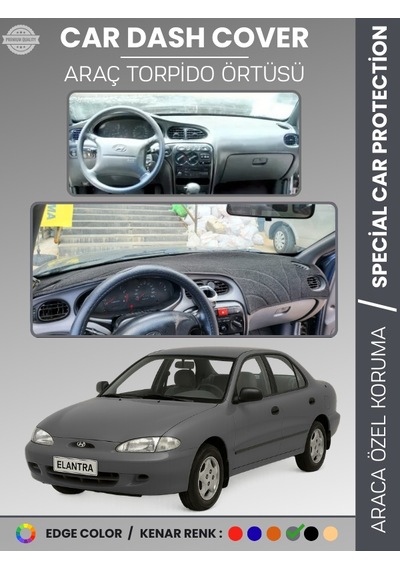 Hyundai Elantra 1995-2000 Torpido Örtüsü Ön Panel Halı Torpido Koruma Tam Uyum Uv Koruma Kaymaz - 986 Stiloto