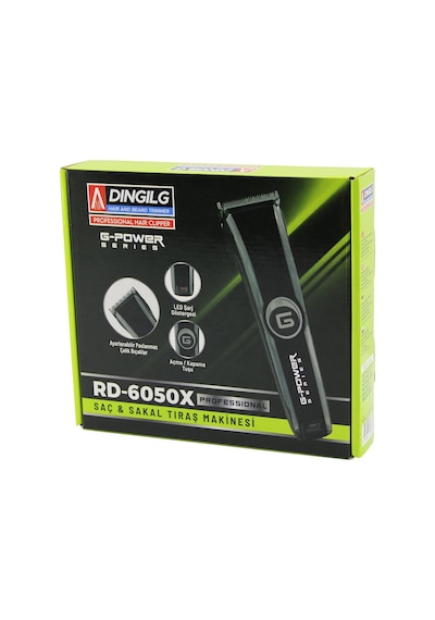 Saç Sakal Kesme - Traş Makinesi Fiş Şarjlı Led Gösterge Ayarlı Bıçak 0.1-05mm Rd-6050x G-powerg-plus