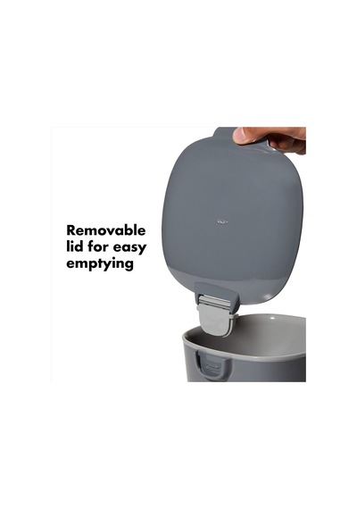 Good Grips Kompost Kovası, Gri - Mutfak İçin Koku Geçirmez Çöp Kutusu - 2,8 L Çok Renkli