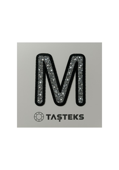 Taşlı Ütülenebilen Veya Sticker Olarak Kullanılabilen 6cm M Harfi