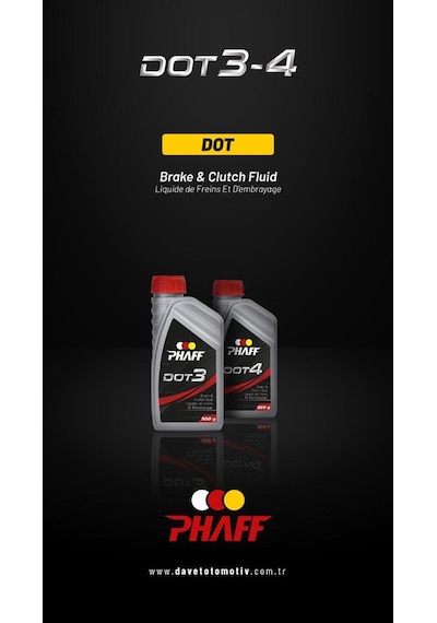 Phaff Dot 4 Hidrolik Fren Yağı 500 ML