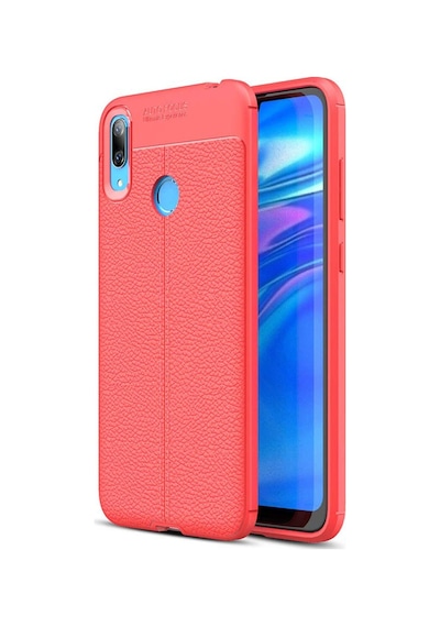 Huawei Y7 Prime 2019 Kilif Deri Görünümlü Korumali Niss Silikon 409282991