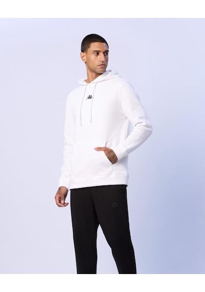 Kappa Palmir Erkek Beyaz Regular Hoodie