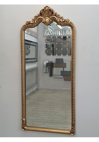 Ayna Denizi Princess Great Gold Model Altın Renk Dekoratif Boy Aynası Altın