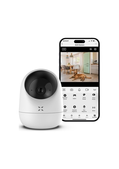 Tr Akıllı Ev Güvenlik Kamerası Rgb Ampul Wi-fi Hareket Sensörü Ve Kapı/pencere Sensörü 4'lü Ev Seti
