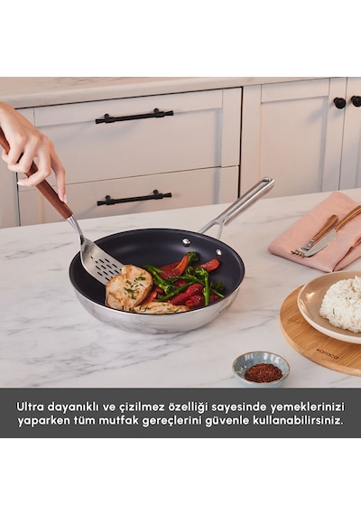 Karaca Plasma Steel 316+ 3Ply Yanmaz Yapışmaz Çelik 7 Parça Tencere Seti