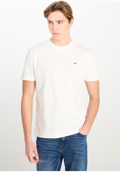 Regular Fit Normal Kesim Bisiklet Yaka Pamuklu Beyaz Tişört WHITE