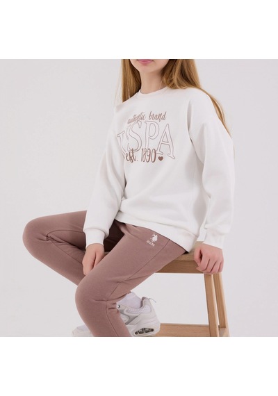 U.S. Polo Assn. Eşofman Takımı Us2316-4 Beyaz Beyaz