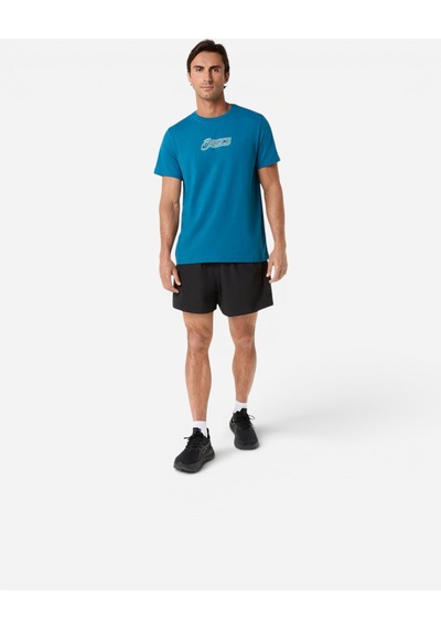 Asics Asıcs Logo Graphıc Tee Erkek Yeşil Kısa Kollu Tshirt 2031f334-400