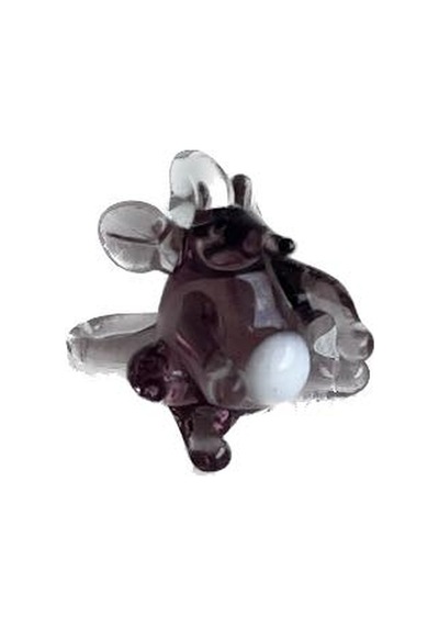 El Yapımı Mini Murano Cam Fare Biblo A114-03