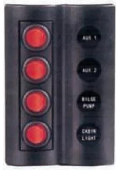Switch Panel 6lı Siyah