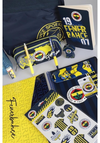 Fenerbahçe Dekomus İle Yeni Sezon Lisanslı Full Lise Kırtasiye Seti Büyük Boy Okul Çantası,kalem Çantası Çok Renkli