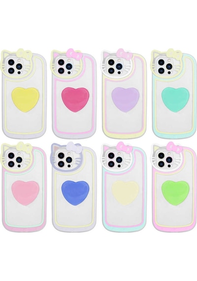 Apple Uyumlu iPhone 12 Pro Max Kedi Figürlü Transparan Pop Soketli Zore Ritmik Kapak