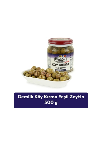 Kavlak 500 Gr Gemlik Taze Köy Kırma Yeşil Zeytin