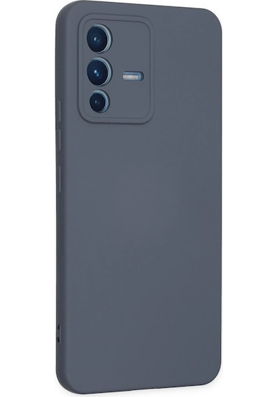 Cosmotex Newface Vivo V23 5g Kılıf Nano İçi Kadife Silikon - Gri