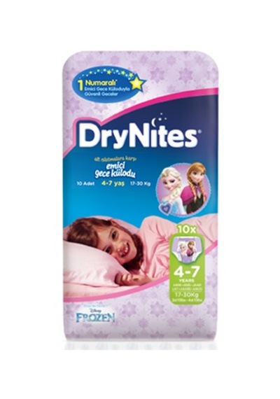 Drynites Kız 4-7 Yaş (17-30Kg) Small Gece Kültu 60 Adet (6Pk*10)