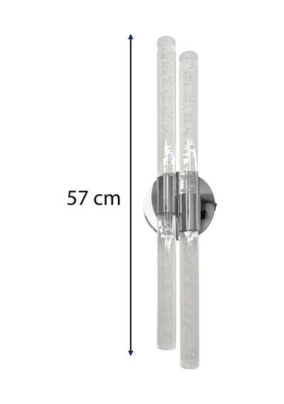 Bh Bubblelight Dubble Şık Ve Zarif Modern Led Duvar Aplik Gümüş Rgb Elektrikli Kumandalı Gümüş
