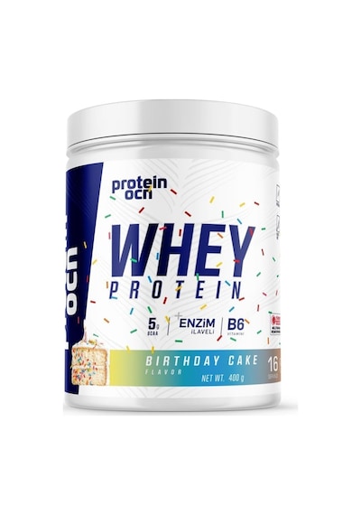 Whey Protein Birthday Cake 400g 16 Servis Ahududu