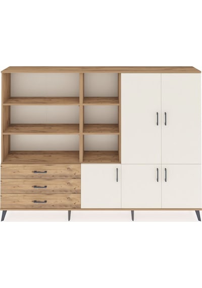 Arges Dolap 11 Raflı 3 Çekmeceli 5 Kapaklı 220x30x163 Çam-aytaşı/ Çam-aytaşı/çam Arges Dolap 11 Raflı 3 Çekmeceli 5 Kapaklı 220x30x163 Çam-aytaşı/ Çam-aytaşı/çam