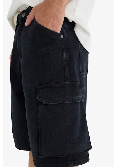 Defacto %100 Pamuk Kargo Fit Jean Bermuda Şort E1380ax25smnm40 Siyah Defacto %100 Pamuk Kargo Fit Jean Bermuda Şort E1380ax25smnm40 Siyah