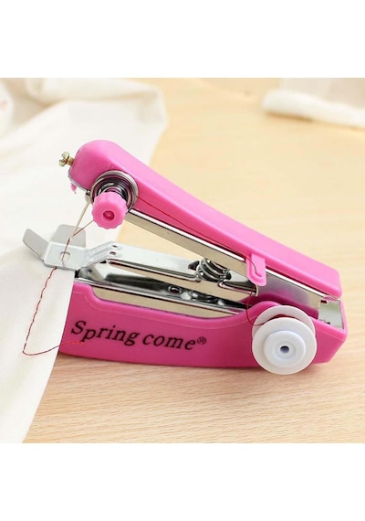 Spring Come Mini Kolay Seyehat Ve Ev Tipi El Dikiş Dikme Makinası 4604