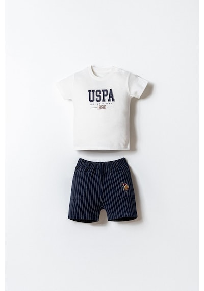 U.s. Polo Assn. Erkek Bebek Beyaz Şort Takım 5274-50033 Beyaz