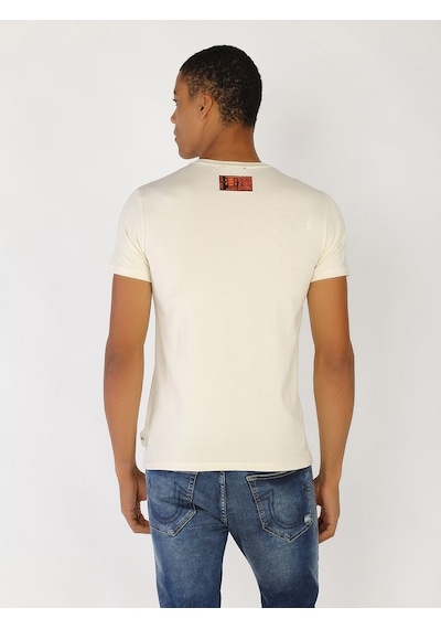 Roberto Cavalli Erkek Tshirt /M.Rob.0421.14024 Bej