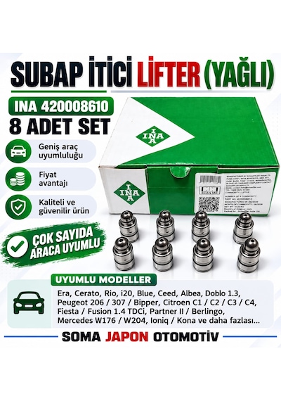 Subap İtici Lifter Yağlı Ina 420008610 Era-cerato-i20-albea-doblo 1.3 8 Ad.ı
