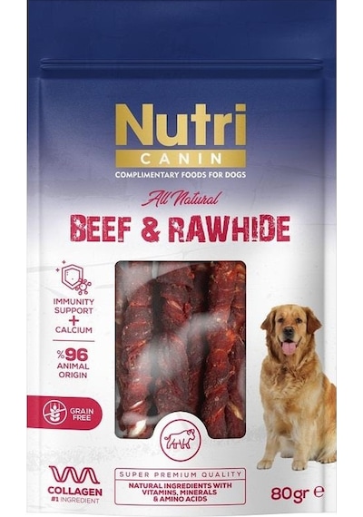 Nutri Canin Sığır Eti Sarılı Kemik Small Yetişkin Köpek Ödülü 80 G