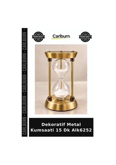 Dekoratif Metal Kumsaati 15 Dk Alk6252 Şık Obje Aksesuar Masa Süsü Çok Renkli
