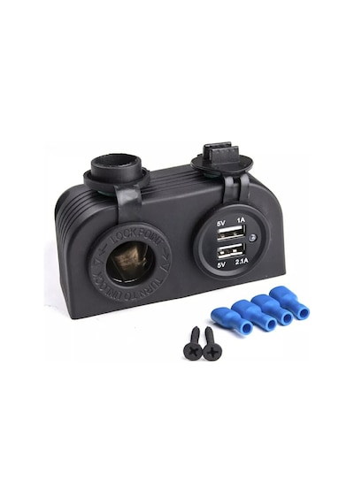 Usb Çakmak Şarj Cihazı 12v 24v Pano Üstü Usb Şarj Söketi 1a-2.1a