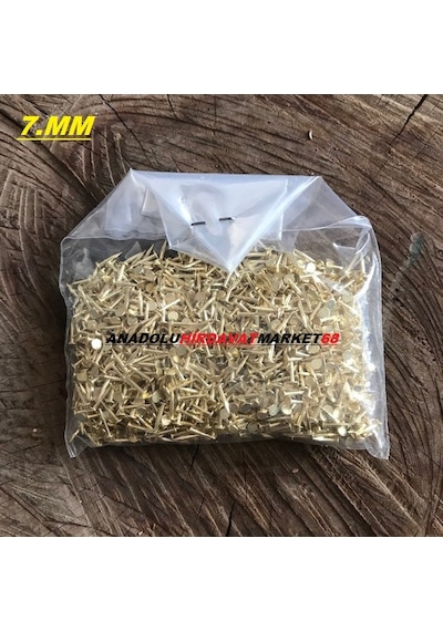 Mini Menteşe Çivisi Klips Çivisi 7 MM Sarı Renk Mini Çivi 1 Pk