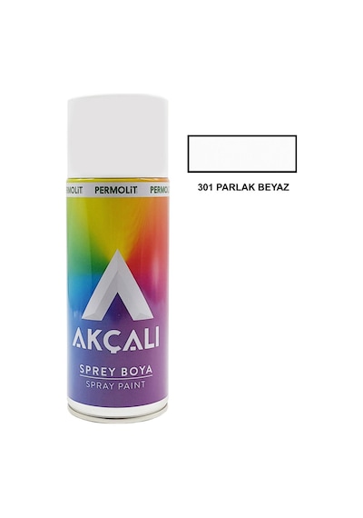 Akçalı Sprey Boya 301 Parlak Beyaz 400 ML