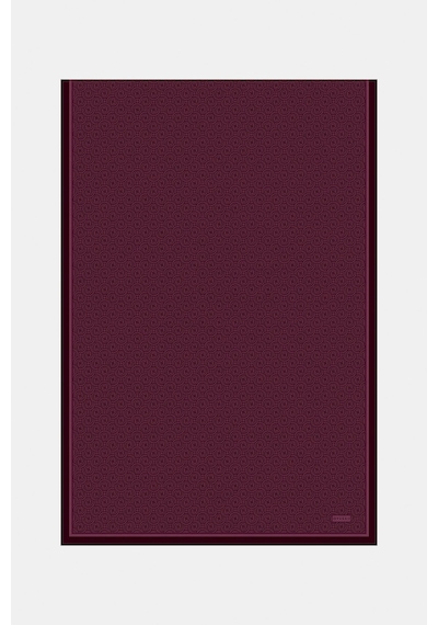 Vakko Twill İpek Şal - Helezon Monogram - Bordo