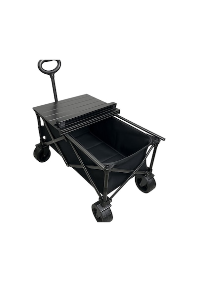 Yek Outdoor Katlanabilir Kamp Masalı Taşıma Arabası & Vagon Araba Siyah