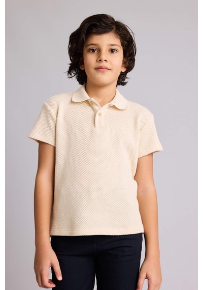 Defacto Polo Tişört Gabardin Pantolon 2'li Takım Erkek Çocuk G7091A826SM