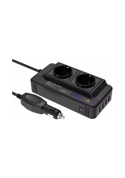 200w Araba Güç Çevirici Dc 12v Ac 220v Dönüştürücü 2 Ac Çıkışlı 4 Usb Bağlantı Noktası Açma/kapatma An Diğer