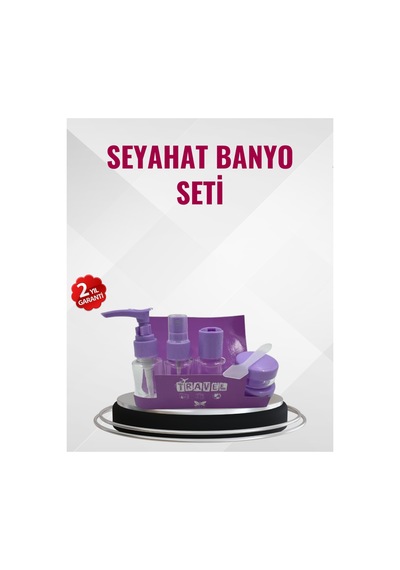 8753tknd Seyahat Boy Banyo Seti 5 Li Mini Şişe Ve Krem Kutusu Çantalı 893hmng