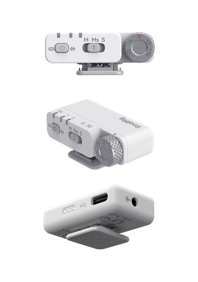 Smallrig - 5716 S70 Beyaz 2 Kişilik 48khz/24bit Kablosuz Yaka Mikrofonu