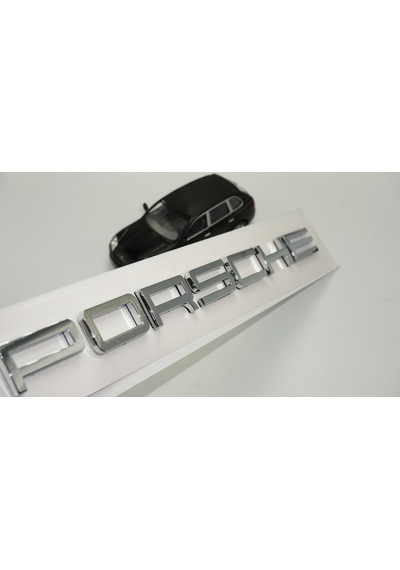 Porsche Boxster Bagaj 3m 3d Abs Yazı Logo Gri Amblem Seti