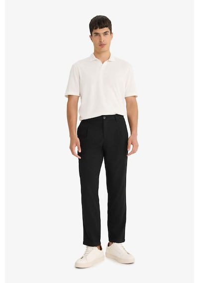Defacto Regular Fit Polo Yaka Kısa Kollu Tişört F8477ax25auwt32 Beyaz